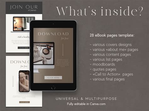 Ebook Canva Template Work Book Template By Ihelpurart Thehungryjpeg