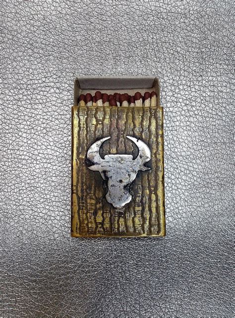 Шкатулка-футляр: Спичечница с головой быка. в интернет-магазине на ...