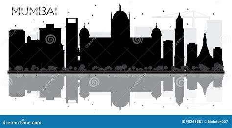 Mumbai City Skyline Vector Illustration Line Art Cartoondealer