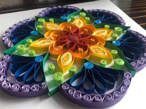 Quilling Mandala Diy Kit With Step By Step Tutorial By Her Paper Parad