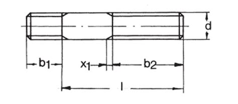 BUMAX DIN 938 Stud Stainless Fuller Fasteners Fuller Fasteners