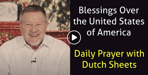 Dutch Sheets December 29 2022 Watch Daily Prayer Blessings Over The