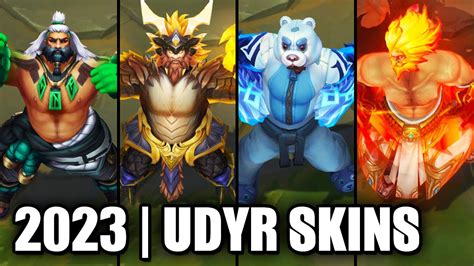 All Udyr Skins Spotlight League Of Legends Youtube