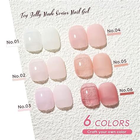Conaumy Juego de esmaltes de uñas de gel colores nude esmalte de