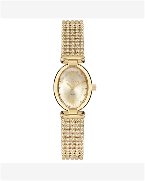 Riachuelo Rel Gio Technos Feminino Ref Mzh D Bracelete Oval Dourado