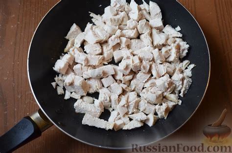 Рецепт: Киш с куриной грудкой и горошком на RussianFood.com