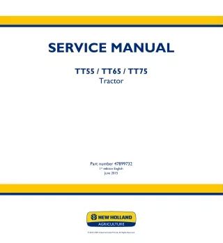 Ppt New Holland Tt Wd Tractor Service Repair Manual Powerpoint