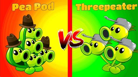 Plants Vs Zombies 2 Threepeater Vs Pea Pod Gameplay Youtube