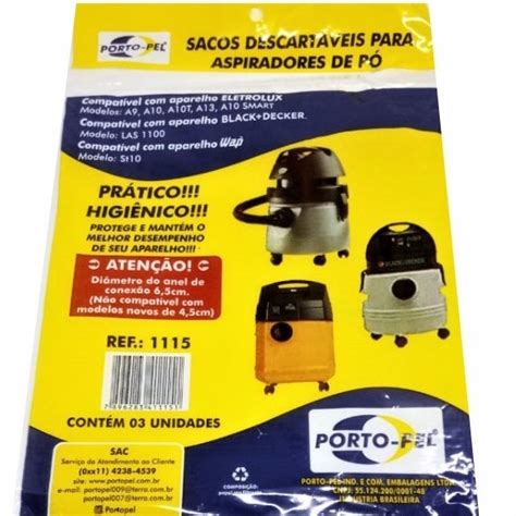 Saco Aspirador de Pó Electrolux A10 A9 A13 A10 Smart Modelo