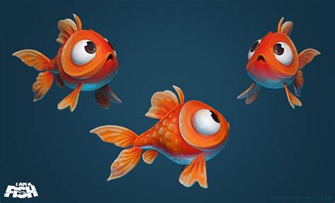 I Am Fish Goldfish Concept by Lucie Martin