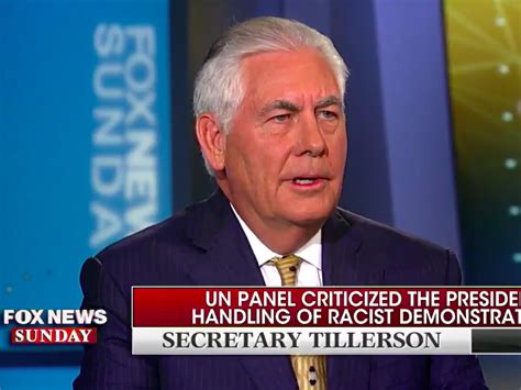 When Asked If The President Represents American Values Rex Tillerson