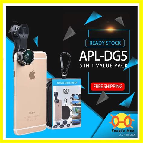 Apexel In Camera Lens Kit For Hd Mobile Phone Lens Apl Dg H