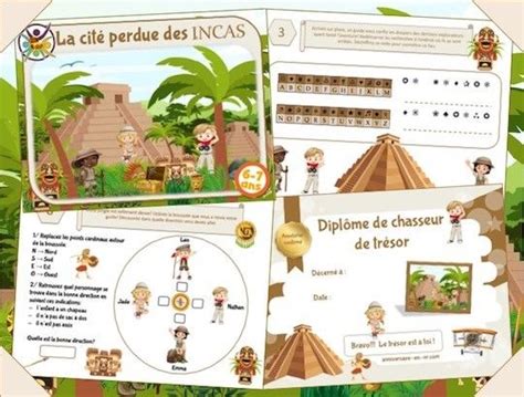 Jeu Anniversaire Incas D Treasure Hunt Map Table Decorations