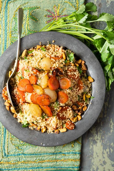 Couscous Marroquino Legumes Caramelizados E Especiarias Na