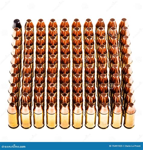 Square Of Bullets Stock Image Image Of Round Lead Object 75491925