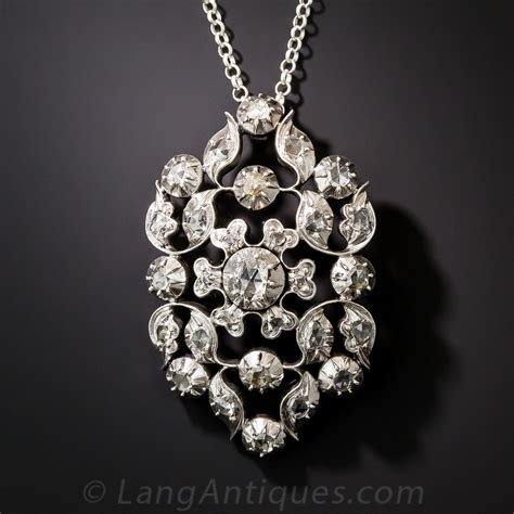 Antique Rose Cut Diamond Pendant