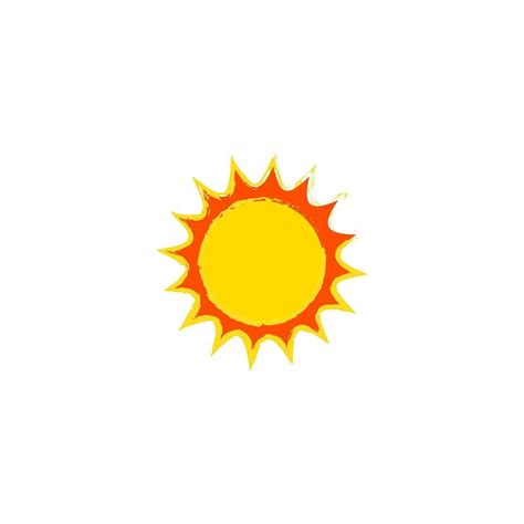 Isolated sun in white background. 24947380 Vector Art at Vecteezy