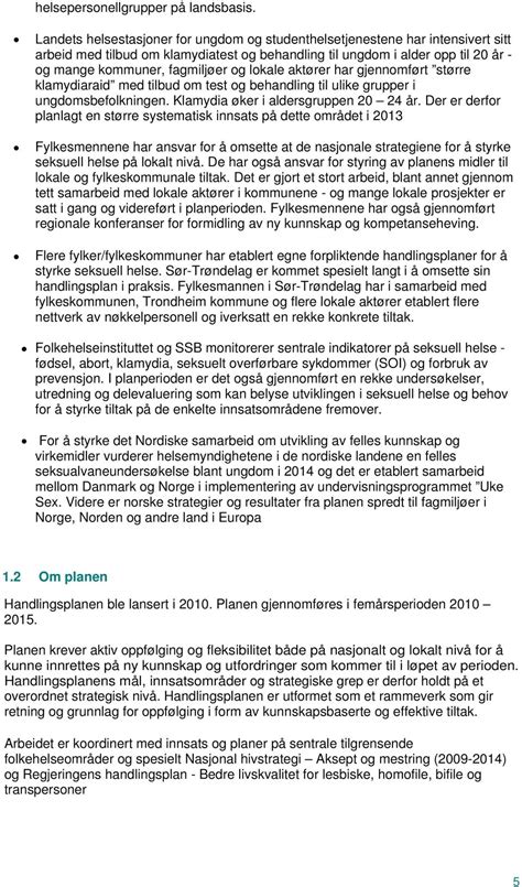 Rapport Statusrapport Juni Handlingsplan Forebygging Av U Nskede