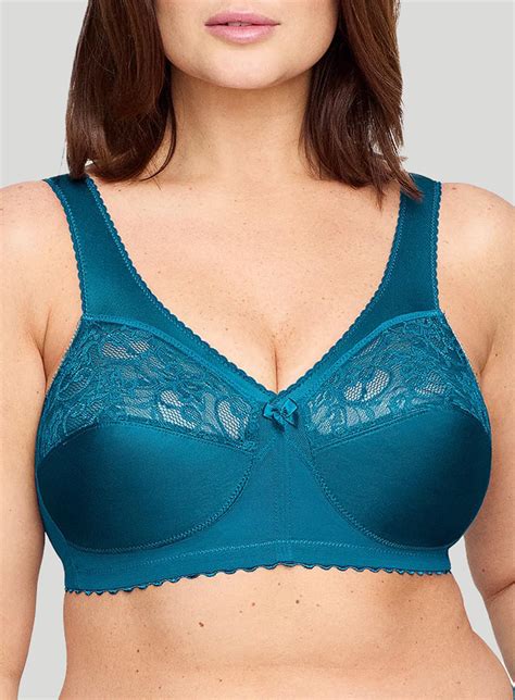 Glamorise Magic Lift Full Figure Support Bra Dark Teal Debras