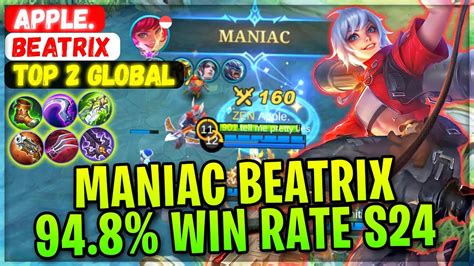 Maniac Beatrix 94 8 Win Rate S24 [ Top 2 Global Beatrix ] Apple