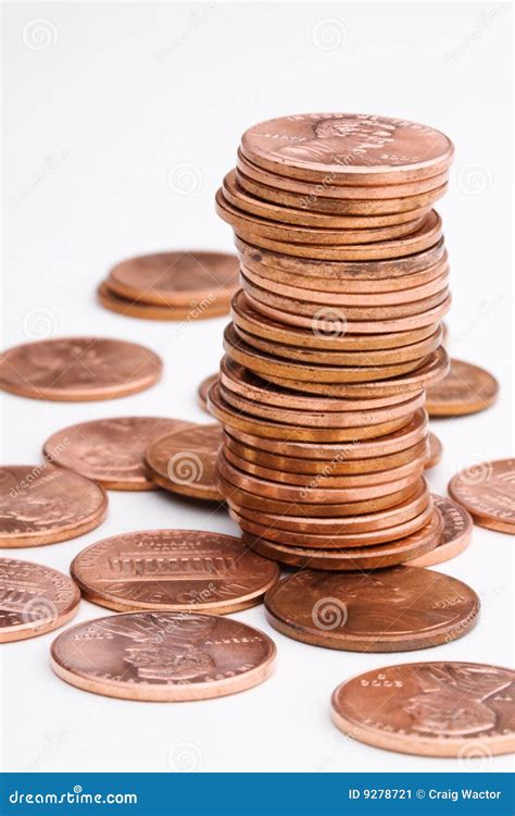 Pile Of Pennies Stock Image Image 9278721