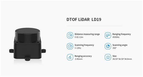 Buy Dtof Ld19 Laser Lidar Sensor Kit 12m Df Sen0547 Dfrobot