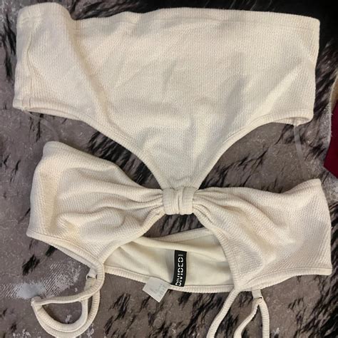 Krämvit Bikini Från Chiquelle övrigt