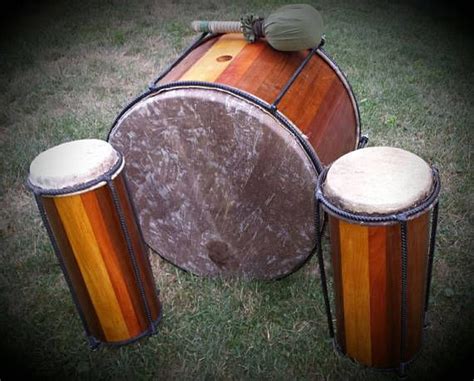 Nyabinghi Drums Trinity Set 3 Drums Rastafari Groundation Jah