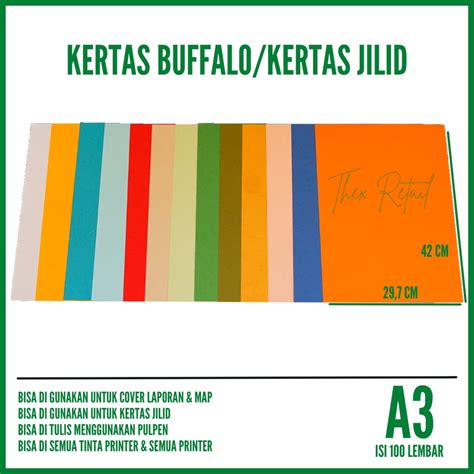 Jual Kertas Jilid A3 Buffalo Isi 100 Lembar Kertas Buffalo A3