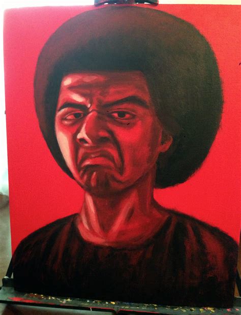 Monochromatic Self-Portrait [Acrylic on canvas 16"x20"] | Monochromatic ...