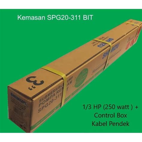 Jual SHIMIZU SPG 20 311 BIT 1 3 Hp Kabel Pendek Pompa Satelit