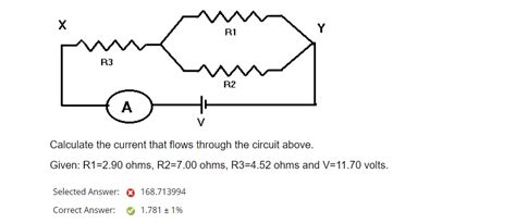 Solved Calculate The Current That Flows Through The Circuit Chegg