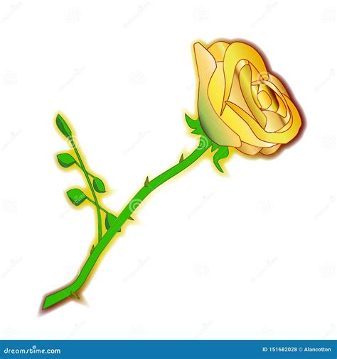 The Yellow Rose of Texas stock vector. Illustration of artwork - 151682028