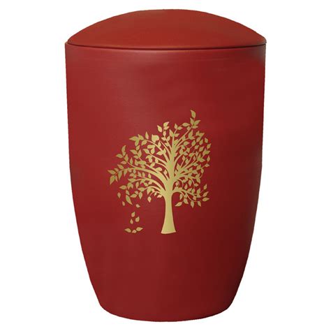 Keramik Urne Mit Motiv Baum Bordeaux Mm Mm Keramik