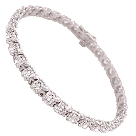 Made For Us Lab Grown 4 0 Carat Diamond 4 Prong Tennis Bracelet For