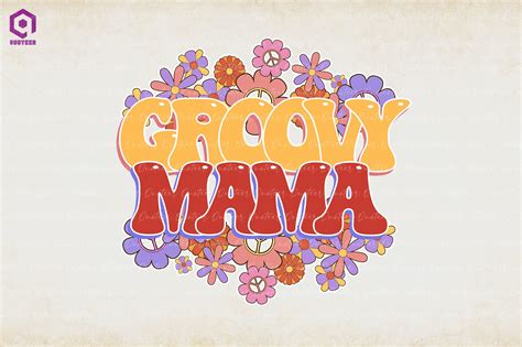 Groovy Mama Retro Hippie Graphic By Quoteer · Creative Fabrica