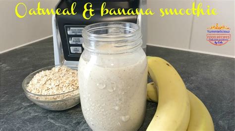 Oatmeal & Banana Smoothie | Easy Vegan Breakfast Recipe | Weight Loss ...