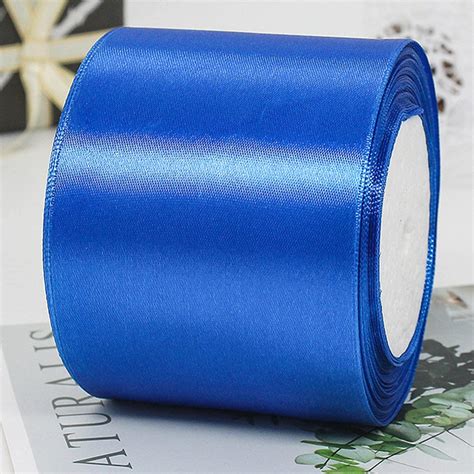 CC Wonderland Zone Satinband Blau 25m Lang X 100mm Breit Dekoration