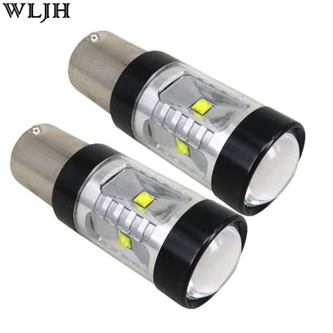 WLJH 2x 30W 800lm S25 1156 BA15S Bulbs P21W LED XBD Led Chip Len For