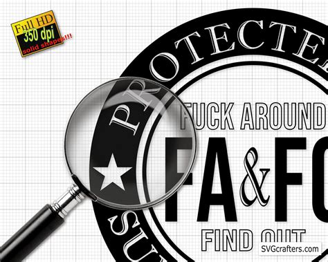 Protected By Fuck Around And Find Out Surveillance Svg Png Etsy