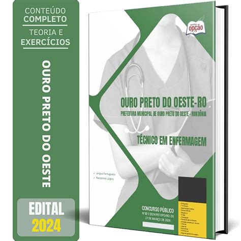 Apostila Prefeitura de Ouro Preto do Oeste RO 2024 Técnico em