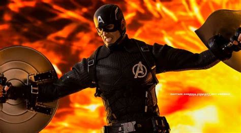 Hot Toys Captain America Concept Art Version Figround