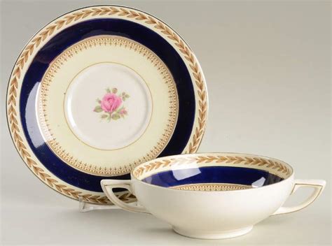 5478 Footed Cream Soup Bowl Saucer Set By Crown Ducal Replacements