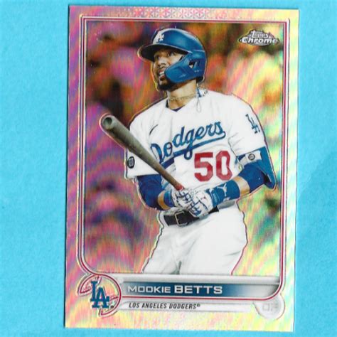 Topps Chrome Mookie Betts Refractor Los Angeles Dodgers Ebay