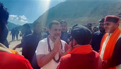 In Pics Rahul Gandhis Spiritual Visit To Kedarnath Temple Photos Hd