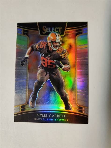 Panini Select Concourse Silver Prizm Myles Garrett For Sale