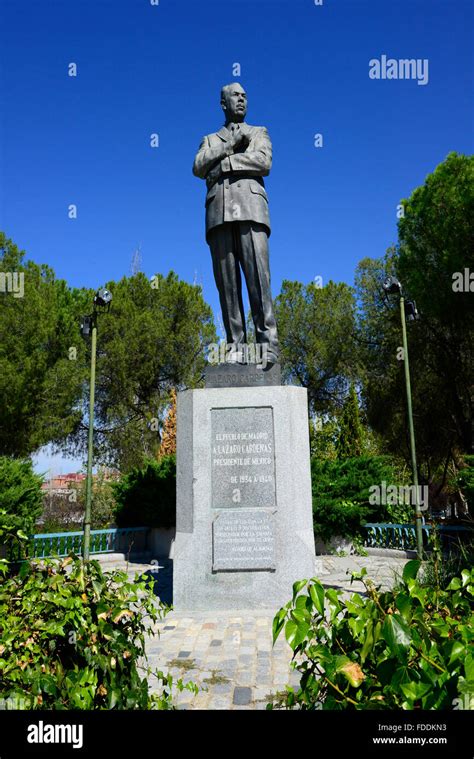 Statue Lazaro Cardenas Parque Norte Madrid Spain ES Stock Photo - Alamy