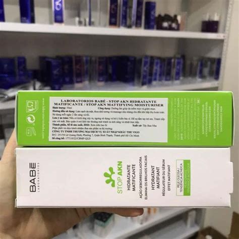 Kem dưỡng kiềm dầu trị mụn Babe stop akn mattifying moisturiser Dr Da liễu của bạn