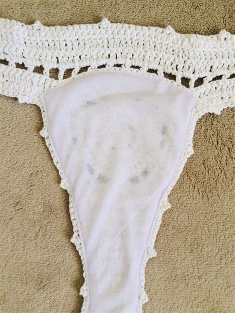 White Crochet Bottom Bikini Sexy Crochet Bikini With Tassel Etsy