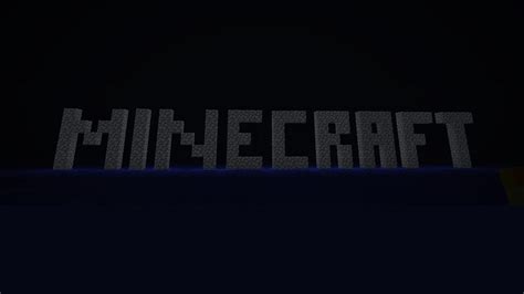 Minecraft Logo Black Background